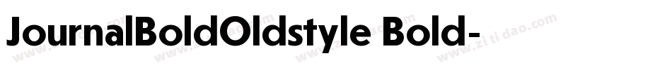 JournalBoldOldstyle Bold字体转换